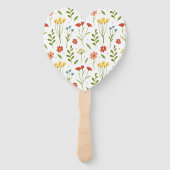 Hand Fan with Delicate Flowers -  EleganT ハンドファン (裏面)