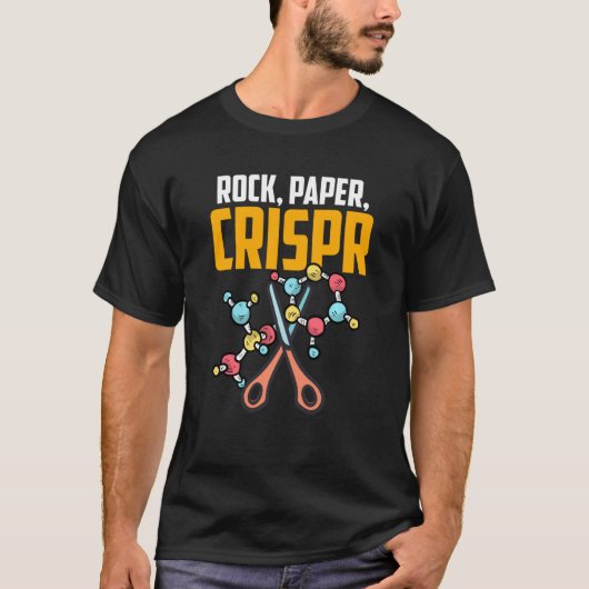 Hand Game Rock Paper Scissors Crispr Gene Editing  Tシャツ (正面)
