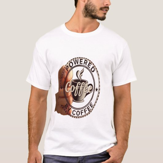 Hand Held Vintage Coffee Stamp Tシャツ (正面)