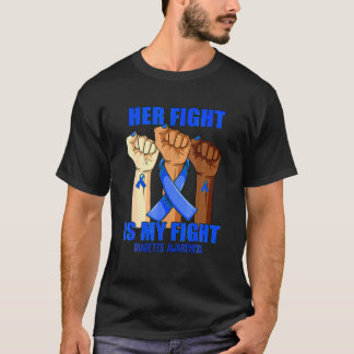 Hand Her Fight Is My Fight Diabetes Awareness Mont Tシャツ