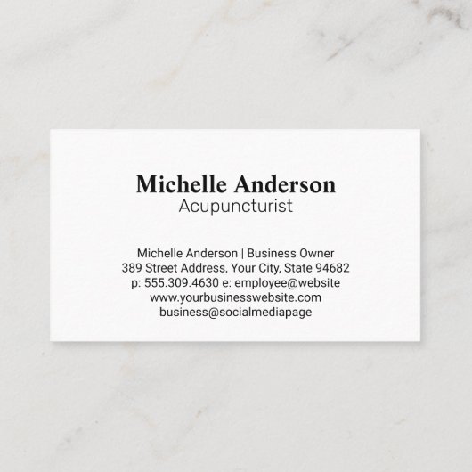 Hand Holding Rising Sun 名刺 (裏面)