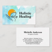 Hand Holding Rising Sun 名刺 (正面/裏面)