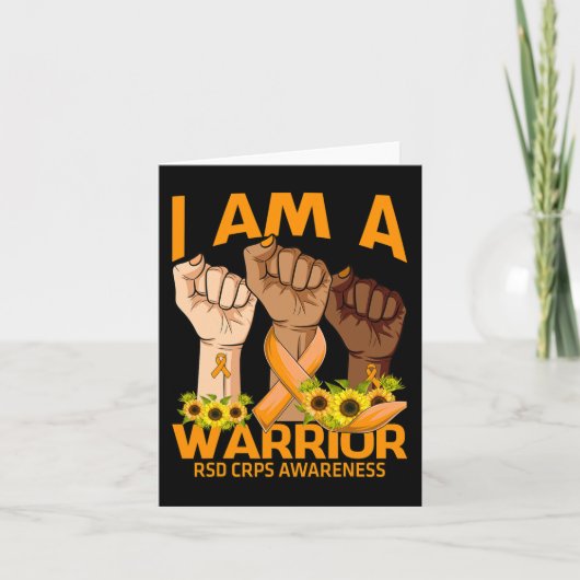 Hand I am A Warrior RSD CRPS認識度ひまわり カード (正面)