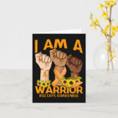 Hand I am A Warrior RSD CRPS認識度ひまわり カード (黄色い花)