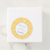 Hand Illustrated Ducks Kids Yellow Baby Shower フェイバータグ (インサイチュ)