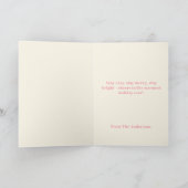 Hand-Illustrated Merry + Bright Christmas Card シーズンカード (内部)
