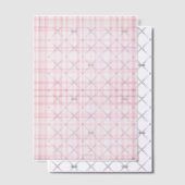Hand illustrated Spanish rose plaid Vellum  ベラム紙招待状 (オフセット (招待状))