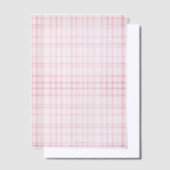 Hand illustrated Spanish rose plaid Vellum  ベラム紙招待状 (オフセット)
