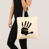 Hand Impression黒 トートバッグ (正面(商品))