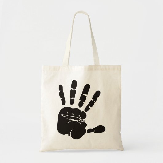 Hand Impression黒 トートバッグ (正面)