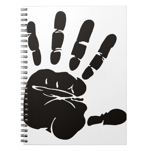 Hand Impression黒 ノートブック (正面)