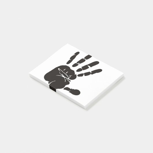 Hand Impression黒 ポストイット (アングル)
