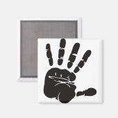 Hand Impression黒 マグネット (正面/裏面)