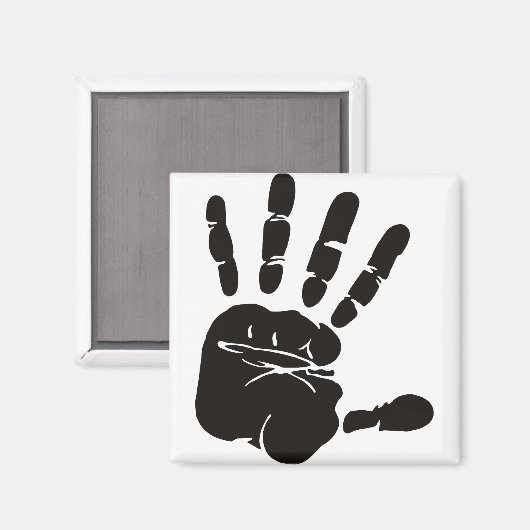 Hand Impression黒 マグネット (正面/裏面)