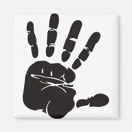 Hand Impression黒 マグネット (正面)