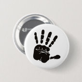 Hand Impression黒 缶バッジ (正面&裏面)