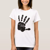 Hand Impression黒 Tシャツ (正面)