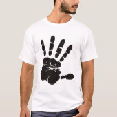 Hand Impression黒 Tシャツ (正面)