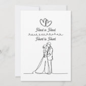 Hand in Hand, Heart to Heart | Photo Wedding 招待状 (裏面)