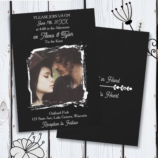 Hand in Hand, Heart to Heart | Photo Wedding 招待状