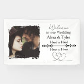 Hand in Hand, Heart to Heart | Photo Wedding 横断幕 (横)