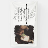 Hand in Hand, Heart to Heart | Photo Wedding 横断幕 (縦)