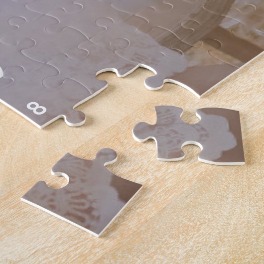 Hand-Letteredの写真結婚ありがとうBridemaid ジグソーパズル (側面)