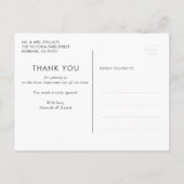 Hand Lettered 感謝してい Love and結婚's Photo 案内ポストカード (裏面)