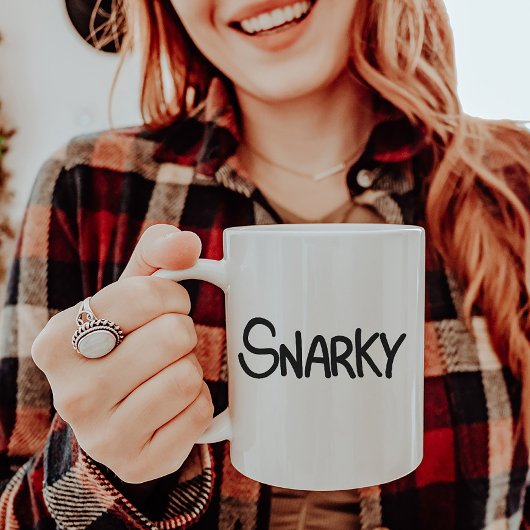 Hand-Lettered Black Ink Snarky Humour モーフィングマグカップ