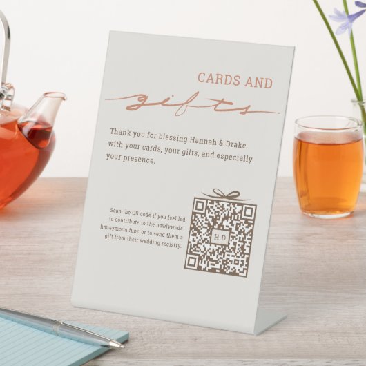 Hand Lettered Cards & Gifts QR Code Wedding 台座サイン (インサイチュ)