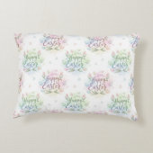 Hand-Lettered Happy Easter Watercolor アクセントクッション (裏面)