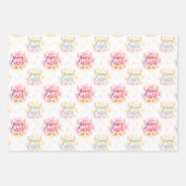 Hand-Lettered Happy Easter Watercolor ラッピングペーパーシート (正面3)