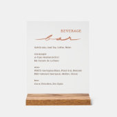 Hand Lettered Script Wedding アクリルサイン (正面)