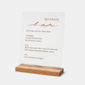 Hand Lettered Script Wedding アクリルサイン (傾斜)