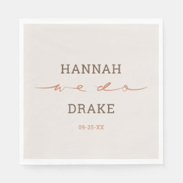 Hand Lettered Script Wedding スタンダードランチョンナプキン