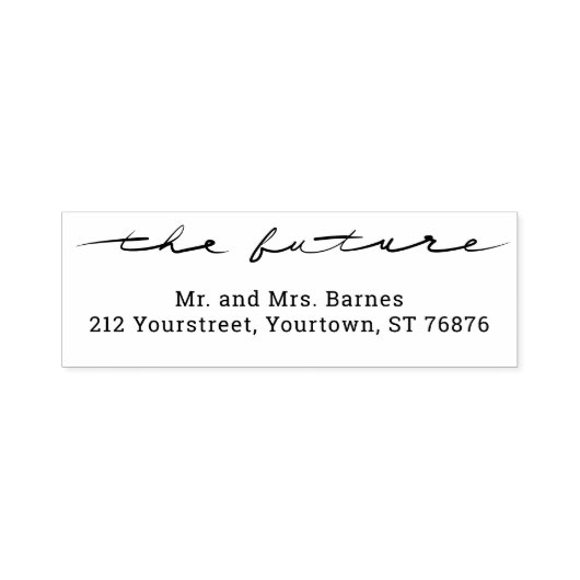 Hand Lettered Script Wedding セルフインキングスタンプ (デザイン)