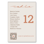 Hand Lettered Script Wedding テーブルナンバー (裏面)