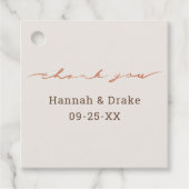 Hand Lettered Thank You Script フェイバータグ (正面)