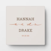 Hand Lettered We Do Script Wedding フォトプラーク (正面)