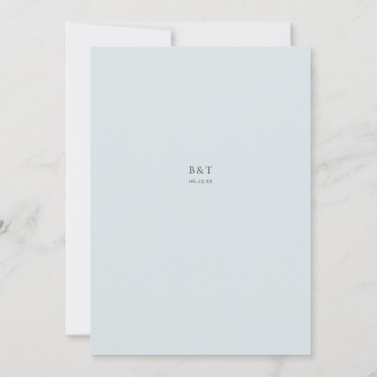 Hand Lettering Photo Wedding 招待状 (裏面)