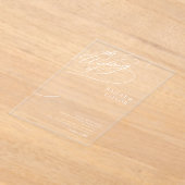 Hand lettering wedding アクリル招待状 (レイダウン)