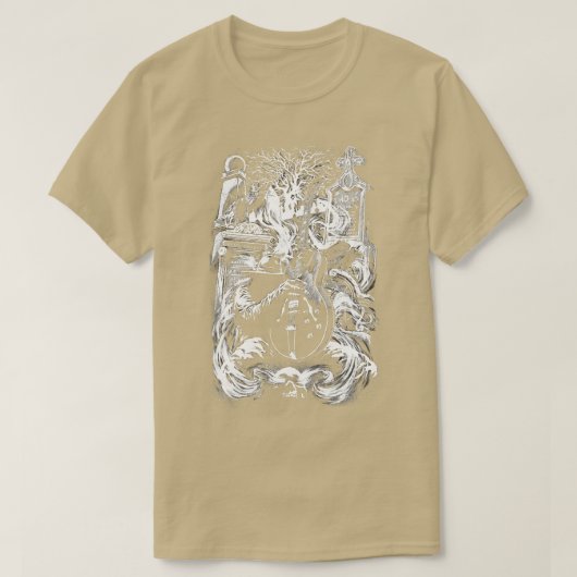 Hand of Doom m metal stoner rock guitar heavy Tシャツ (デザイン正面)