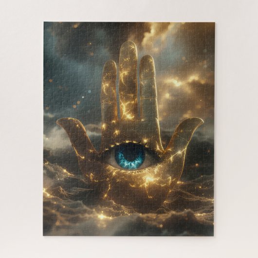 HAND OF FATIMA – ハムサの手 – 禅仏教 ジグソーパズル (縦)