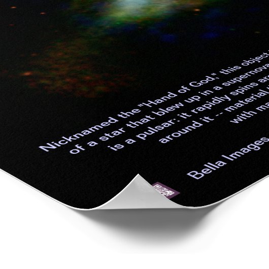 Hand of God Pulsar (PSR B1509-58) – ポスター (角)