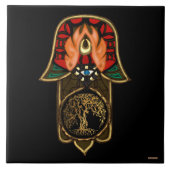 Hand of Hamsa feat: Tree of Life タイル (正面)