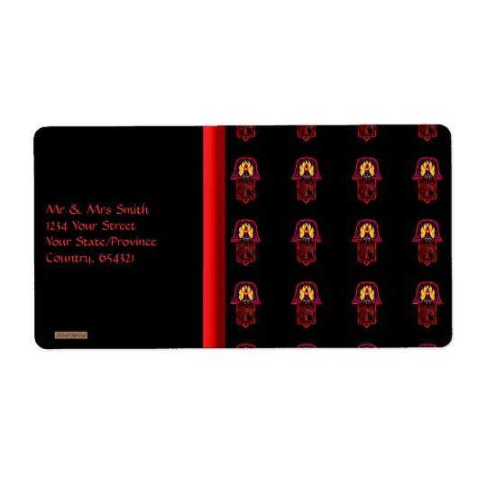 Hand of Hamsa feat: Tree of Life 3 ラベル (正面)