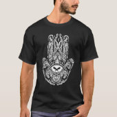 Hand of Hamsa Hinduism Fatima Arabic 1 Tシャツ (正面)