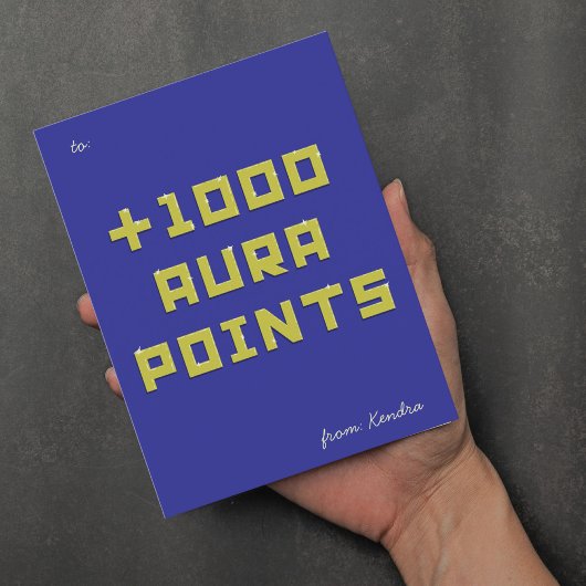 Hand-painted + 1000 Aura points  シーズンポストカード