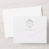 Hand-Painted Baroque Elegant Frame Wedding オールインワン招待状 (裏面)