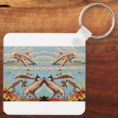 Hand Painted By Number | Playful Dolphins | キーホルダー (裏面)